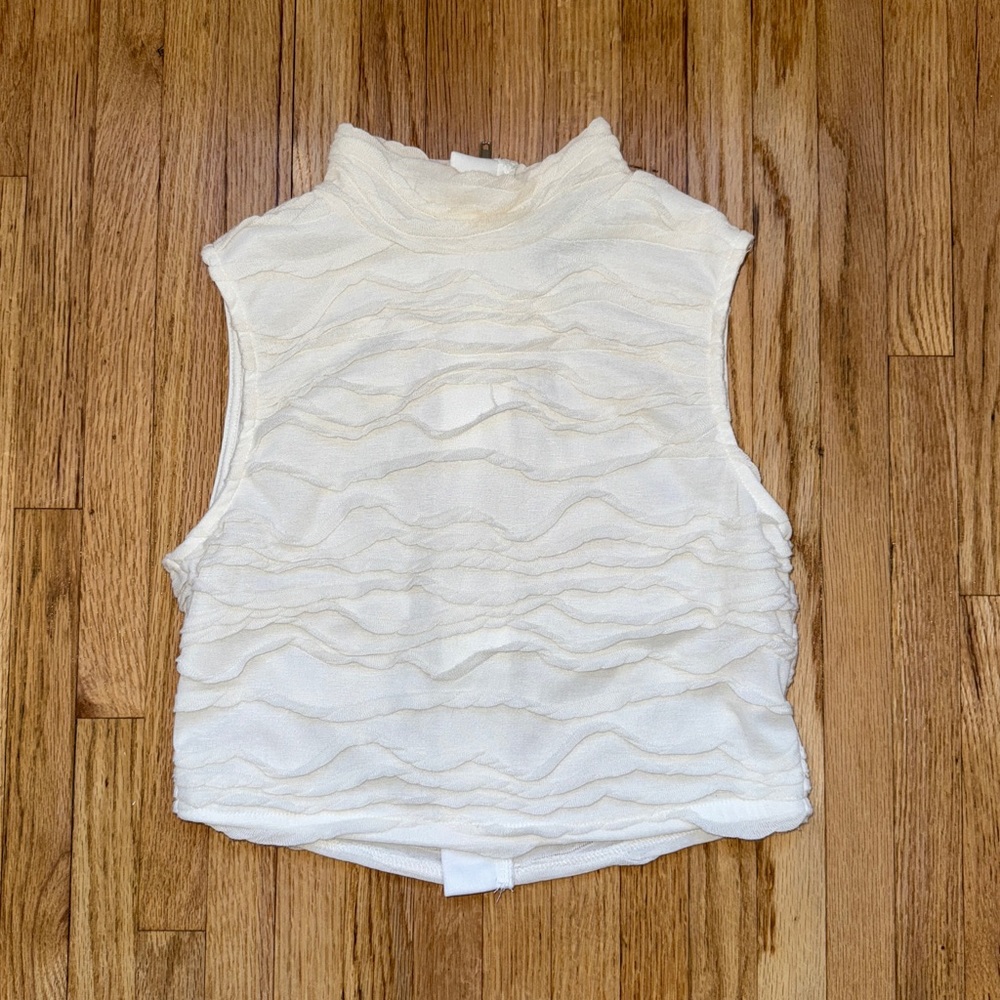 Textured Crop Top
